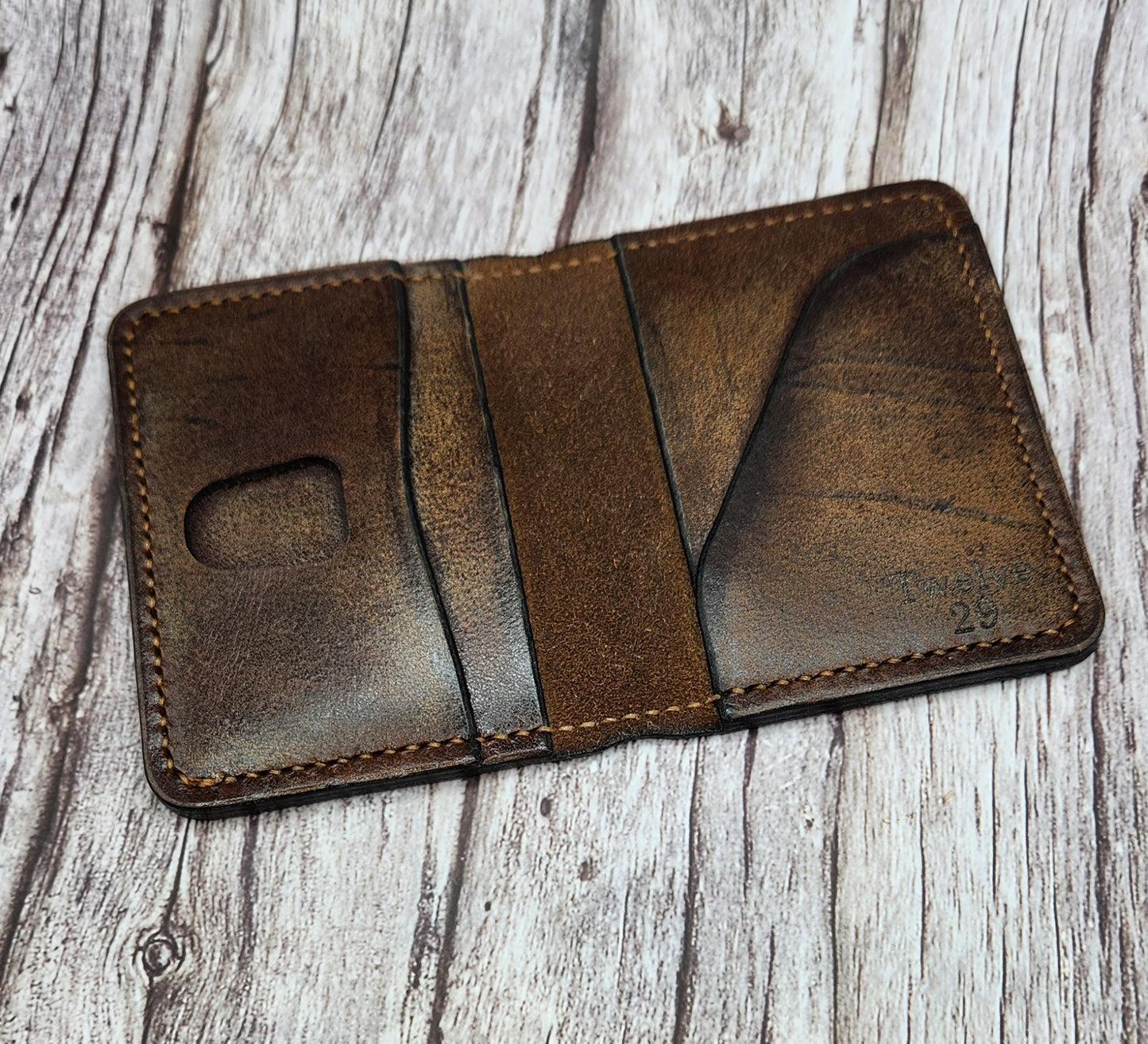 Handmade Full-Grain American Leather Wallet | Personalized Laser Engraving Options And Patriotic Designs | Handmade in the USA