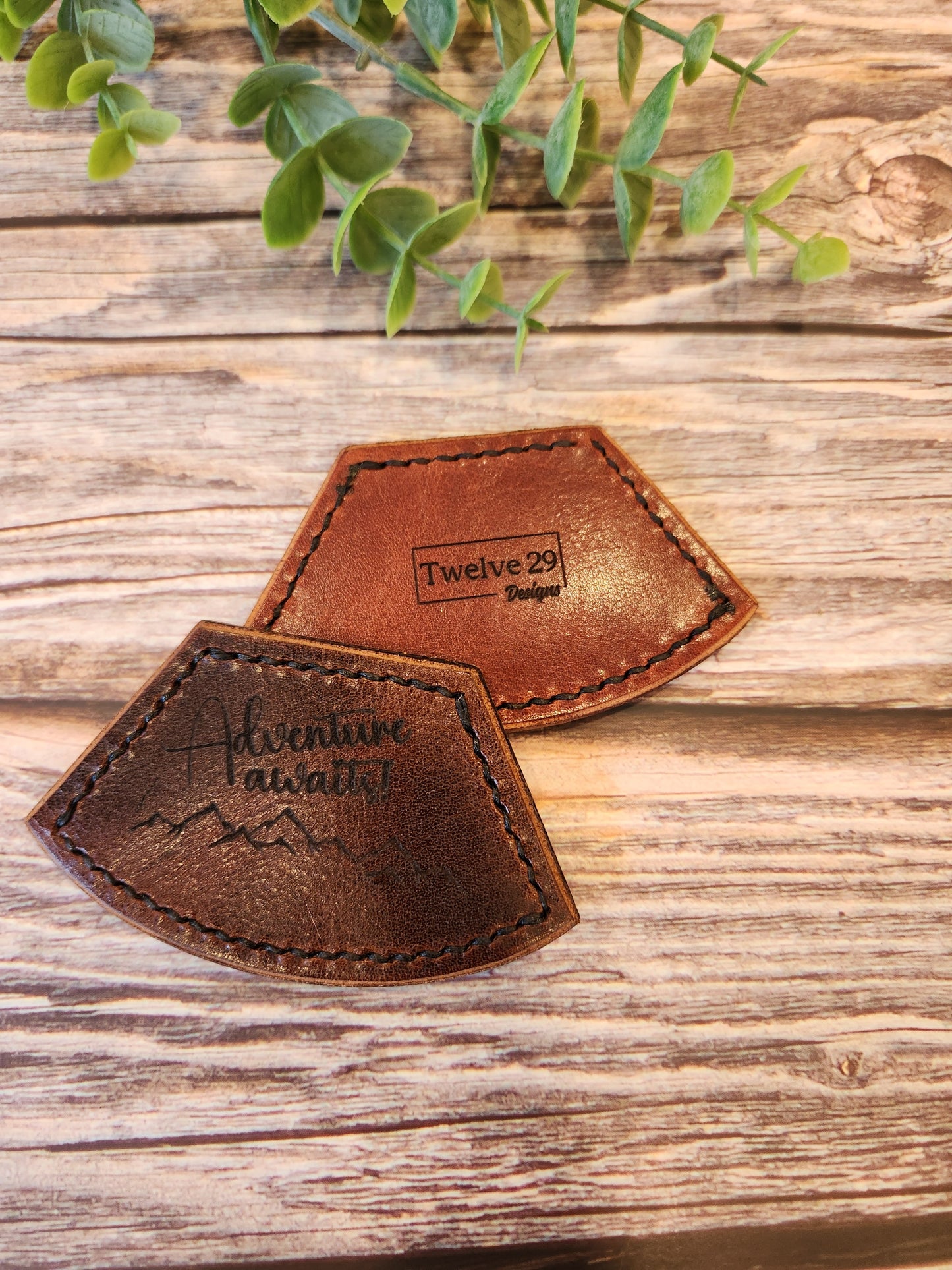 Leather Corner Bookmark Custom Engraved