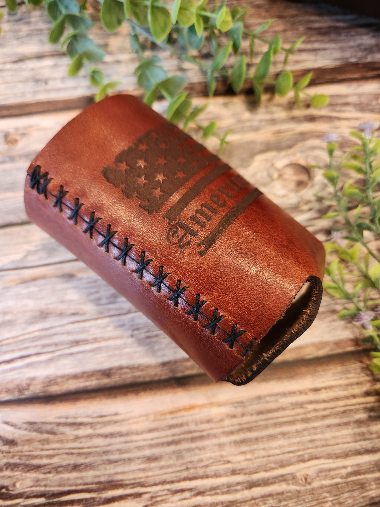 Leather Drink Holder Handmade In The USA