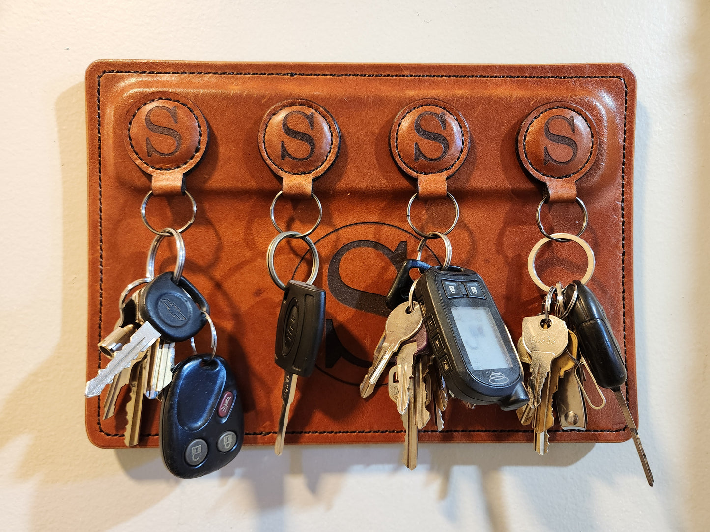 Leather Magnetic Key Station