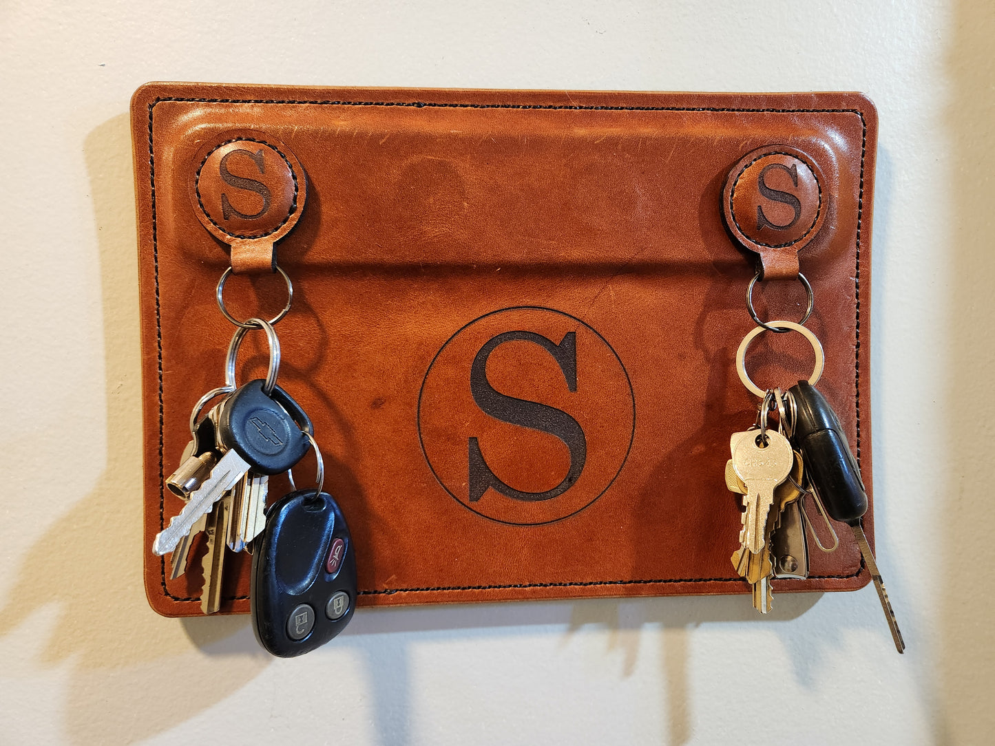 Leather Magnetic Key Station