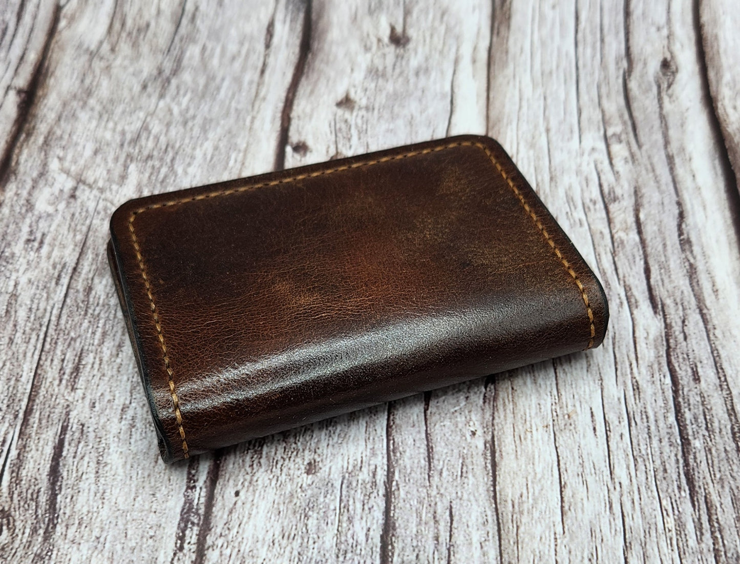 Handmade Full-Grain American Leather Wallet | Personalized Laser Engraving Options And Patriotic Designs | Handmade in the USA