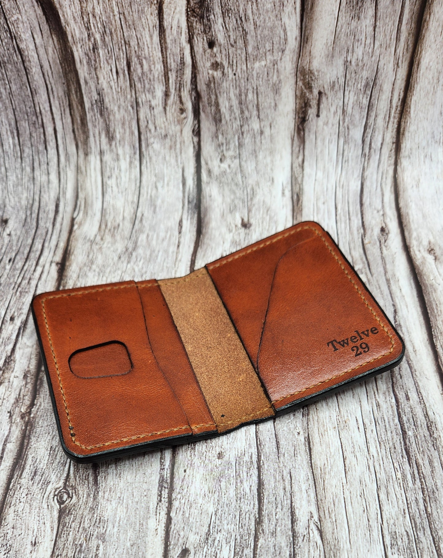 Handmade Full-Grain American Leather Wallet | Personalized Laser Engraving Options And Patriotic Designs | Handmade in the USA