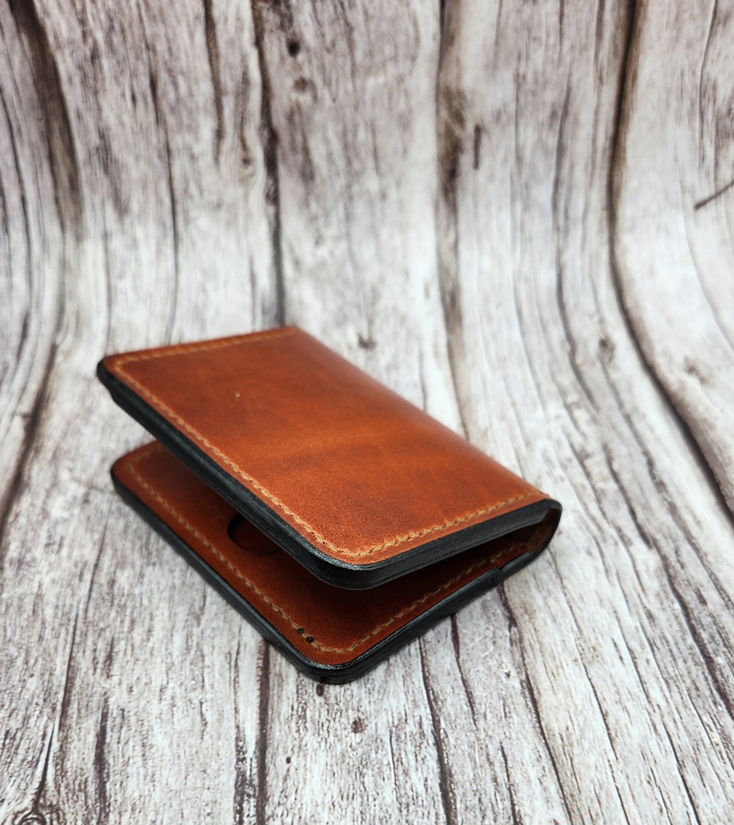 Handmade Full-Grain American Leather Wallet | Personalized Laser Engraving Options And Patriotic Designs | Handmade in the USA