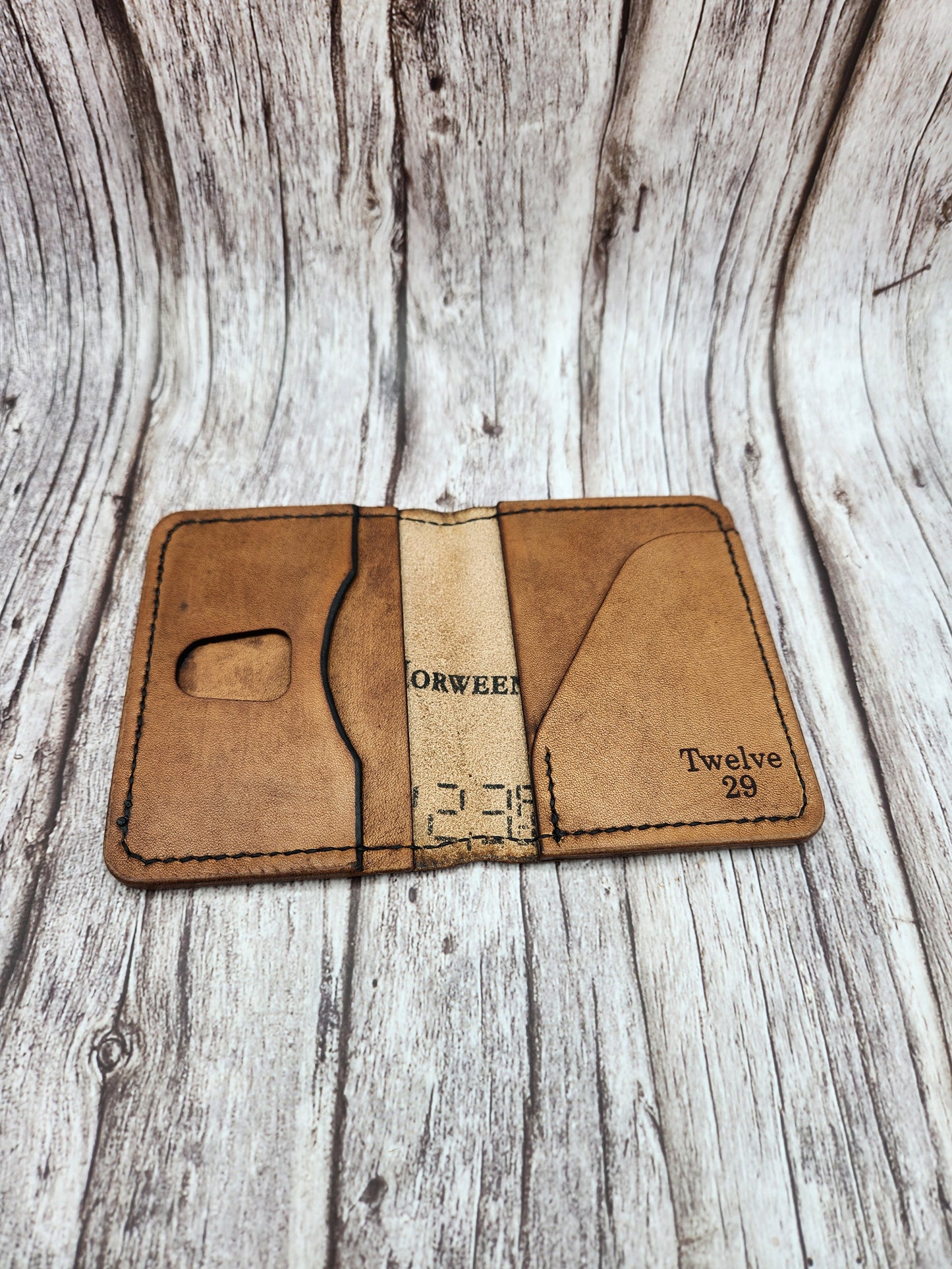 Handmade Full-Grain American Leather Wallet | Personalized Laser Engraving Options And Patriotic Designs | Handmade in the USA