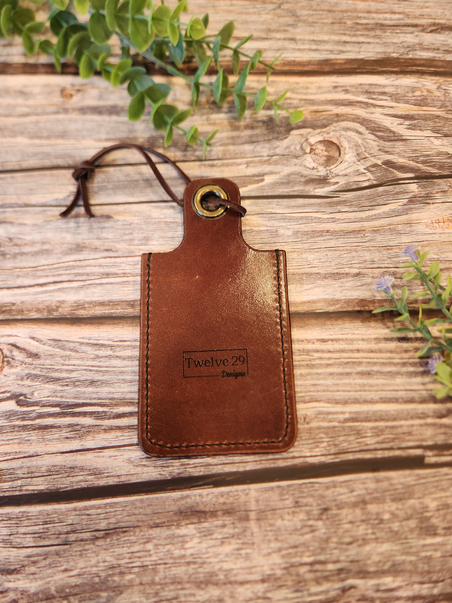 Full Grain Leather Luggage Tags
