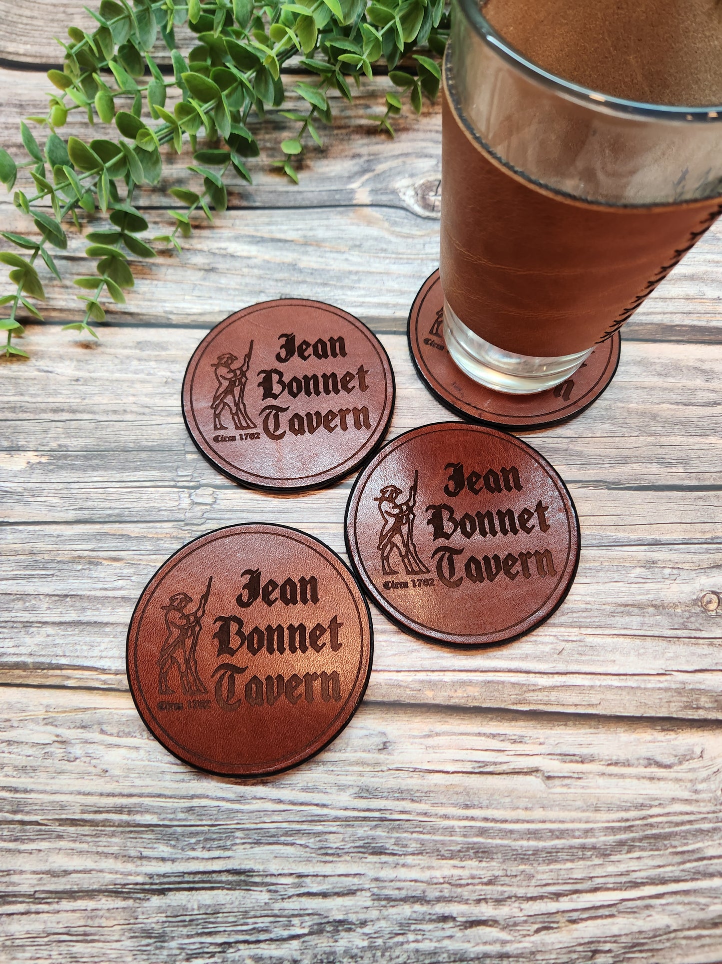 Full Grain Leather Coasters