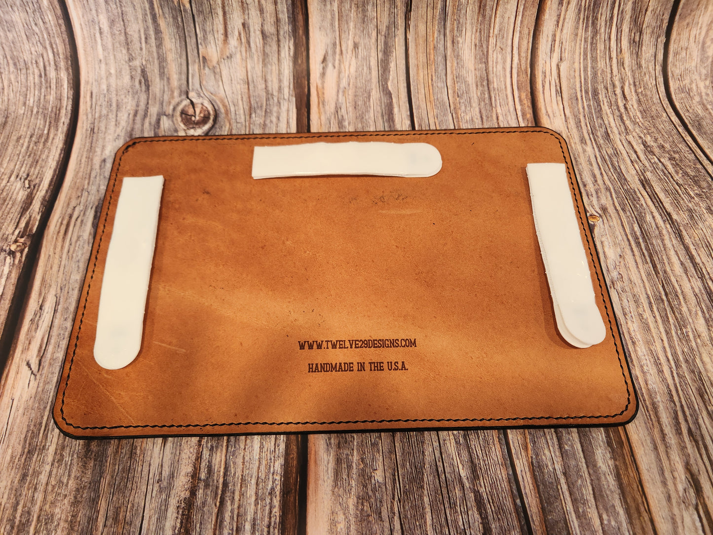 Personalized Full-Grain American Leather, Magnetic Key Station Custom Engraved | Handmade in the USA