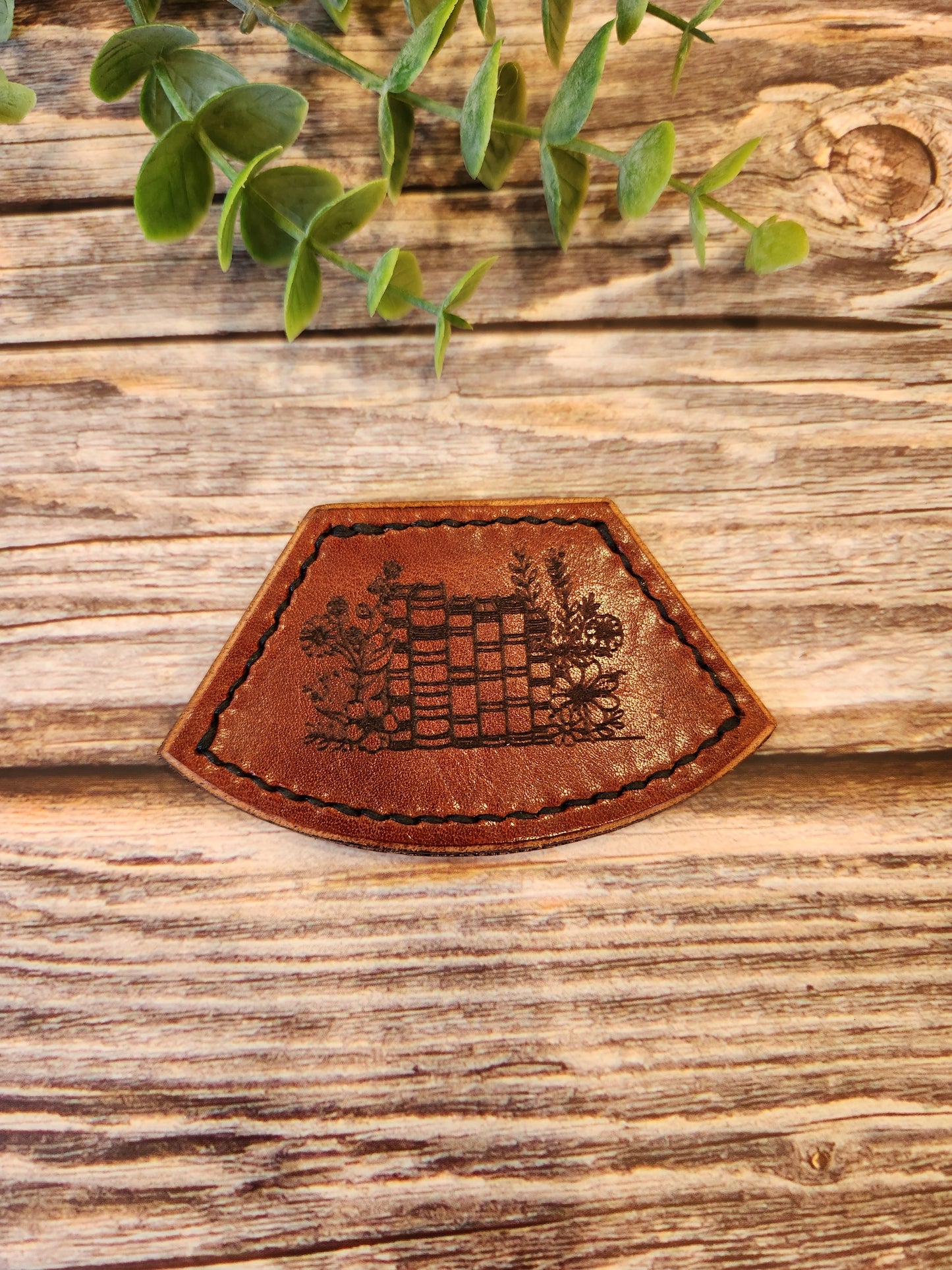 Leather Corner Bookmark Custom Engraved