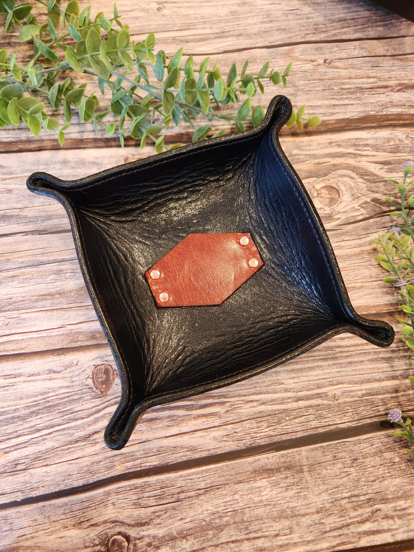 Custom Leather Valet Tray