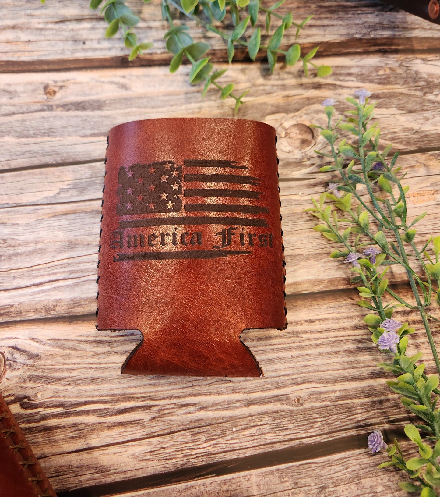 Leather Drink Holder Handmade In The USA